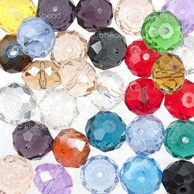 1102-3799-06 - Glass Pressed Bead Rondelle Faceted 12mm Assorted Color 50pcs 1102-3799-06,Beads,Glass Pressed,Rondelle,Bead,Glass,Glass Pressed,12mm,Round,Rondelle,Faceted,Mix,Assorted Color,China,30pcs,montreal, quebec, canada, beads, wholesale