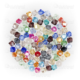 1102-3799-10 - Glass Pressed Bead Bicone Faceted 3mm Assorted Color 100pcs 1102-3799-10,Beads,100pcs,Glass,Bead,Glass,Glass Pressed,3MM,Bicone,Bicone,Faceted,Mix,Assorted Color,China,100pcs,montreal, quebec, canada, beads, wholesale