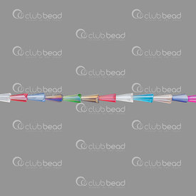 1102-3814-08MIX - Glass Pressed Artemis Bead 4X8mm Mixed Color String 24.5'' 1102-3814-08MIX,montreal, quebec, canada, beads, wholesale