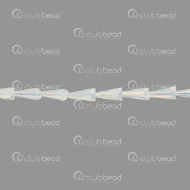 1102-3814-1626AB - Glass Pressed Artemis Bead 8X16mm Opal AB String 30\'\' 1102-3814-1626AB,artemis,montreal, quebec, canada, beads, wholesale