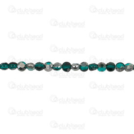 1102-3816-0352 - Glass Pressed Bead Facetted Flat Octogonal 4x4.5x3mm Chrysolite/Silver 15.5'' String (app98pcs) 1102-3816-0352,Beads,Glass,Pressed,Bead,Facetted,Glass,Glass Pressed,4x4.5x3mm,Round,Flat Octogonal,Green,Chrysolite/Silver,China,15.5'' String (app98pcs),montreal, quebec, canada, beads, wholesale