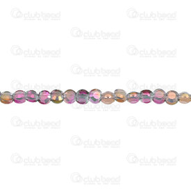 1102-3816-0368AB - Glass Pressed Bead Facetted Flat Octogonal 3.5x4x3mm Purple Transparent 15.5'' String (app98pcs) 1102-3816-0368AB,Beads,Bead,Glass Pressed,Bead,Facetted,Glass,Glass Pressed,3.5x4x3mm,Round,Flat Octogonal,Mauve,Purple,Transparent,China,montreal, quebec, canada, beads, wholesale