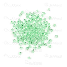 1102-3817-0308 - Glass Pressed Bead Facetted Triangle 3x3.5x2.5mm Peridot 0.5mm hole 13.5'' String (app144pcs) 1102-3817-0308,Beads,Glass,Pressed,montreal, quebec, canada, beads, wholesale