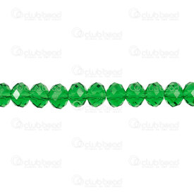 1102-3874-08 - Glass press bead oval facetted 6x8mm Peridot 17.5” string (app72pcs) 1102-3874-08,facette,montreal, quebec, canada, beads, wholesale