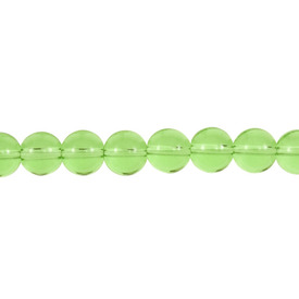 *1102-3881-06 - Glass Pressed Bead Round 6MM Peridot 16'' String *1102-3881-06,Beads,Glass,Peridot,Bead,Glass,Glass Pressed,6mm,Round,Round,Peridot,China,16'' String,montreal, quebec, canada, beads, wholesale