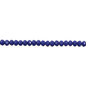 1102-3884-02 - Bille Rondelle Facetté 4MM Bleu Royal Corde de 16 Pouces 1102-3884-02,rondelles facete,montreal, quebec, canada, beads, wholesale