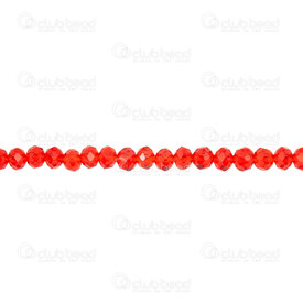1102-3884-12 - Glass Bead Oval Faceted 3.5x4mm Siam 16'' String (approx.150pcs) 1102-3884-12,Beads,Glass,montreal, quebec, canada, beads, wholesale