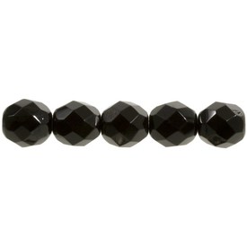 1102-4701-04 - Glass Bead Fire Polish Black 4MM 200pcs 1102-4701-04,montreal, quebec, canada, beads, wholesale