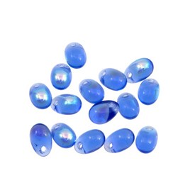 1102-4710-22 - Glass Bead Drop 4X6MM Sapphire AB 200pcs Czech Republic 1102-4710-22,montreal, quebec, canada, beads, wholesale