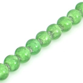 *1102-5511-08 - Plastic Bead Latex Round 10MM Green Foiled Glass Center 16'' String *1102-5511-08,Beads,Plastic,Glass center,Bead,Latex,Plastic,Plastic,10mm,Round,Round,Green,Green,Foiled Glass Center,China,montreal, quebec, canada, beads, wholesale