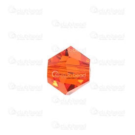 1102-5802-30 - Crystal Bead Stellaris Bicone 6MM Red Topaz 48pcs 1102-5802-30,topas,montreal, quebec, canada, beads, wholesale