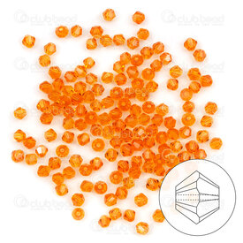 1102-5806-30 - crystal bead stellaris bicone 3mm red topaz 144pcs 1102-5806-30,montreal, quebec, canada, beads, wholesale
