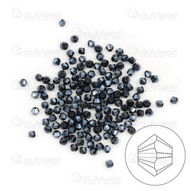 1102-5806-38 - Cristal Bille Stellaris Bicone 3mm Hématite 144pcs 1102-5806-38,cristal stellaris,montreal, quebec, canada, beads, wholesale