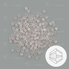 1102-5806-76 - crystal bead stellaris bicone 3mm watery pink 144pcs 1102-5806-76,stellaris crystal,montreal, quebec, canada, beads, wholesale