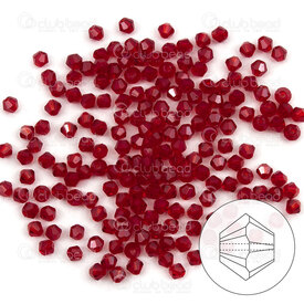 1102-5809-12 - crystal bead stellaris bicone 2mm  dark siam 195-200pcs 1102-5809-12,Beads,Crystal,Stellaris,montreal, quebec, canada, beads, wholesale