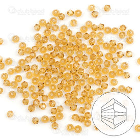 1102-5809-24 - crystal bead stellaris bicone 2mm smoked topaz 195-200pcs 1102-5809-24,montreal, quebec, canada, beads, wholesale