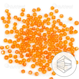 1102-5809-30 - crystal bead stellaris bicone 2mm red topaz 195-200pcs 1102-5809-30,Beads,Crystal,Stellaris,montreal, quebec, canada, beads, wholesale