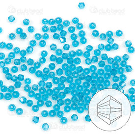 1102-5809-54 - crystal bead stellaris bicone 2mm dark aquamarine 195-200pcs 1102-5809-54,Beads,Crystal,montreal, quebec, canada, beads, wholesale