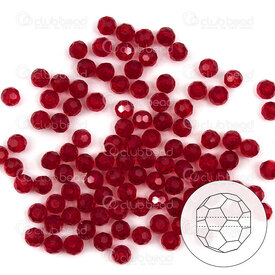 1102-5810-12 - Crystal Bead Stellaris Round 32 face faceted 4mm light siam 98-100pcs 1102-5810-12,Beads,Crystal,4mm,Siam,Bead,Stellaris,Crystal,4mm,Round,Round,Faceted,Red,Siam,Light,montreal, quebec, canada, beads, wholesale