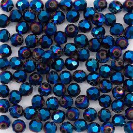 1102-5812-56 - Bille de Cristal Stellaris Rond Facetté 6mm Bleu Métallique 96-100pcs 1102-5812-56,stellaris crystal,6mm,Bille,Stellaris,Cristal,6mm,Rond,Rond,Faceted,Bleu,Bleu,Métallique,Chine,96-100pcs,montreal, quebec, canada, beads, wholesale