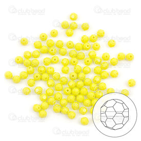 1102-5812-C82 - Crystal Bead Stellaris Round 32 face faceted 6mm ceramic yellow 98-100pcs 1102-5812-C82,stellaris crystal,montreal, quebec, canada, beads, wholesale