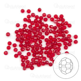 1102-5832-12 - crystal bead stellaris oval facetted 2.5x3.5mm Siam 0.5mm hole 180pcs 1 string 1102-5832-12,stellaris crystal,montreal, quebec, canada, beads, wholesale
