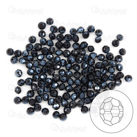1102-5833-38 - crystal bead stellaris oval facetted 3.5x3mm hematite 120pcs 1102-5833-38,Beads,Crystal,Stellaris,montreal, quebec, canada, beads, wholesale