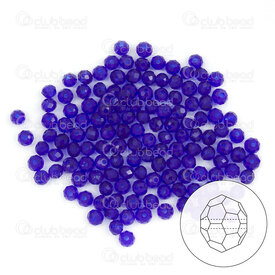 1102-5833-58 - Cristal Bille Stellaris Oval Facetté 3.5x3mm Cobalt 120pcs 1102-5833-58,cristal stellaris,montreal, quebec, canada, beads, wholesale