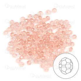 1102-5833-76 - Cristal Bille Stellaris Oval Facetté 3.5x3mm Rose d'Eau 120pcs 1102-5833-76,cristal stellaris,montreal, quebec, canada, beads, wholesale