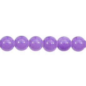 *1102-6210-04 - Glass Bead Round 8MM Lilac Shiny 16'' String *1102-6210-04,Beads,Glass,8MM,Bead,Glass,Glass,8MM,Round,Mauve,Lilac,Shiny,China,16'' String,montreal, quebec, canada, beads, wholesale