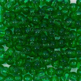 1102-6213-0604 - Bille de Verre Pressé Rond 6mm Vert Pomme Transparent Libre (approx. 300pcs) 1Sac 100gr 1102-6213-0604,Billes,Verre,Pressé,montreal, quebec, canada, beads, wholesale