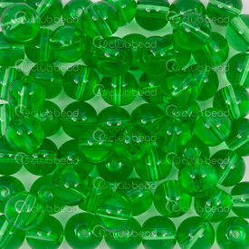 1102-6213-0804 - Glass Bead Round 8mm Apple Green transparent (approx. 150pcs) 100gr 1bag 1102-6213-0804,vs,montreal, quebec, canada, beads, wholesale