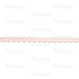 1102-6214-0406 - Glass Bead 4mm Round Rosaline String 16\'\' 1102-6214-0406,Rosaline,montreal, quebec, canada, beads, wholesale