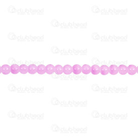 1102-6214-0428 - Pale Glass Bead Pearl Round 4MM light purple glossy 32in String 1102-6214-0428,Beads,Glass,Pressed,montreal, quebec, canada, beads, wholesale