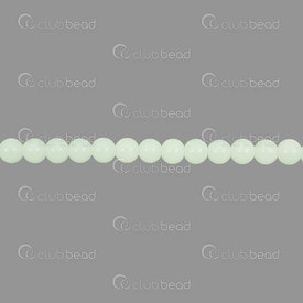 1102-6214-0642 - Pale Glass Bead Pearl Round 6MM light aqua green 32in String 1102-6214-0642,Beads,Glass,Pressed,montreal, quebec, canada, beads, wholesale