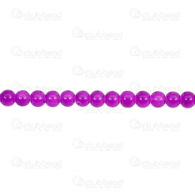 1102-6214-0650 - Glass Bead Round 6mm Midium Purple 1mm hole 32'' String 1102-6214-0650,Beads,Glass,montreal, quebec, canada, beads, wholesale