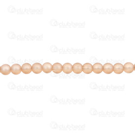 1102-6214-0654 - Glass Bead Round 6mm Champagne Matt 1mm Hole (approx.60pcs) 16" String 1102-6214-0654,montreal, quebec, canada, beads, wholesale