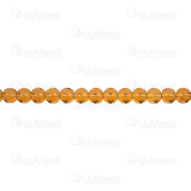 1102-6214-0658 - Glass Pressed Bead Round 6mm Brown Transparent (approx. 100pcs) 30'' String 1102-6214-0658,Beads,Glass,montreal, quebec, canada, beads, wholesale