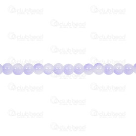 1102-6214-06904 - Pale Glass Bead Round 6mm Dual Lavender-White 30in String (approx.110pcs) 1102-6214-06904,montreal, quebec, canada, beads, wholesale