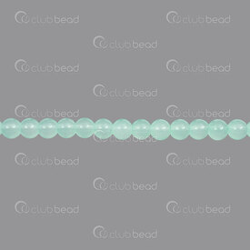1102-6214-0698 - Bille de Verre Pressé Rond 6mm Turquoise Vert Pale Corde de 30po (approx. 115pcs) 1102-6214-0698,1102,montreal, quebec, canada, beads, wholesale