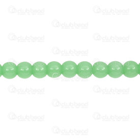 1102-6214-0804 - Glass Bead 8mm Round Green Apple String 32'' 1102-6214-0804,Apple,montreal, quebec, canada, beads, wholesale