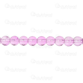 1102-6214-08110 - Glass Bead Round 8mm Lavender Transparent 30in String 1102-6214-08110,LAVA,montreal, quebec, canada, beads, wholesale