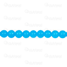 1102-6214-0820 - Glass Pressed Bead Round 8mm Lake Blue Transparent 32in String (approx. 95pcs) 1102-6214-0820,Beads,Glass,8MM,Bead,Glass,Glass Pressed,8MM,Round,Round,Blue,Aquamarine,Transparent,China,42pcs String,montreal, quebec, canada, beads, wholesale