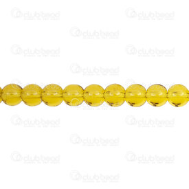 1102-6214-0822 - Glass Pressed Bead Round 8mm Citrine Transparent 50cs String 1102-6214-0822,Citrine,montreal, quebec, canada, beads, wholesale