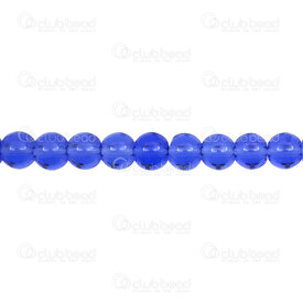1102-6214-0824 - Glass Pressed Bead Round 8mm Cobalt Transparent 16in String 1102-6214-0824,Beads,Glass Pressed,Bead,Glass,Glass Pressed,8MM,Round,Round,Blue,Cobalt,Transparent,China,42pcs String,montreal, quebec, canada, beads, wholesale