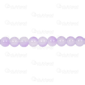 1102-6214-08904 - Bille de Verre Pressé Rond 8mm Duo Lavande-Blanc Corde de 30po (approx. 90pcs) 1102-6214-08904,=p,montreal, quebec, canada, beads, wholesale