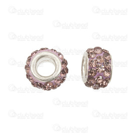 1102-6400-24 - Bille Shamballa Style Européen Rond 12x8mm Violet 5.2mm Hole 10pcs 1102-6400-24,Billes,Style européen,Style shamballa,Bille,European Style,Verre,Shamballa,12X8MM,Rond,Rond,Violet,5.2mm Hole,Chine,10pcs,montreal, quebec, canada, beads, wholesale
