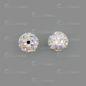 1102-6402-20 - Shamballa Bead Round 10MM Crystal AB 5pcs 1102-6402-20,10mm,Glass,Bead,Glass,Shamballa,10mm,Round,Round,Colorless,Crystal,AB,China,5pcs,montreal, quebec, canada, beads, wholesale