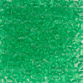 1102-6413-0404 - Bille de Verre Pressé Rond 4mm Vert Pomme Libre (approx. 800pcs) 1Sac 100gr 1102-6413-0404,bille vert,montreal, quebec, canada, beads, wholesale