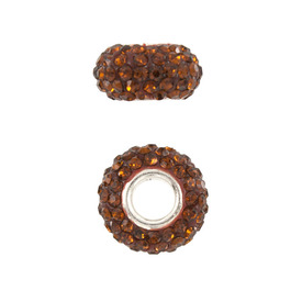 *1102-6440-16 - Bille Shamballa Style Européen Oval Acier Inoxydable 304 App. 13mm Topaze Trou Large 2pcs *1102-6440-16,Billes,Style européen,Style shamballa,Bille,European Style,Verre,Shamballa,App. 13mm,Rond,Oval,Stainless Steel 304,Brun,Topaz,Large Hole,montreal, quebec, canada, beads, wholesale